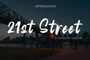 21st Street: A Handwritten Font for Authentic Branding