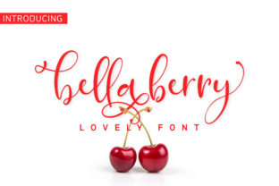 Bella Berry: A Romantic Script Typeface for Editorial Design