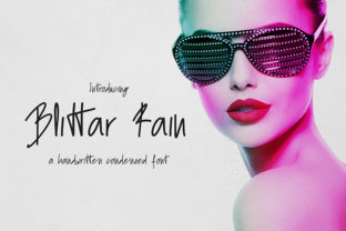 Blittar Rain: A Modern Script Font for Editorial Design