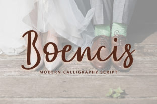 Boencis: A Modern Script Typeface for Editorial Design