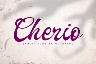 Cherio: A Handcrafted Script Font for Makers