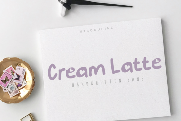 Cream Latte: A Handwritten Font for Digital Branding