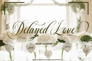 Delayed Love: A Charming Script Font for Handmade Brands