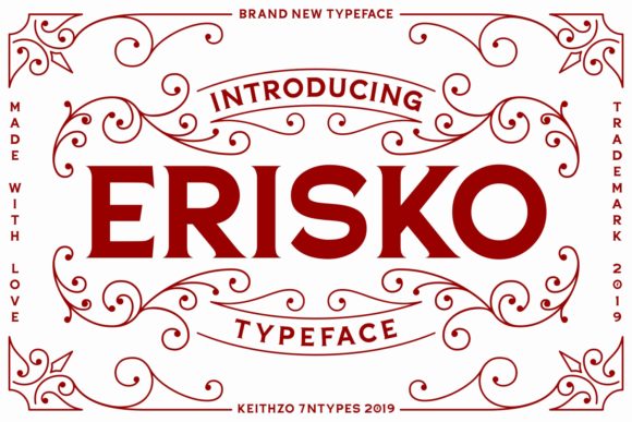 Erisko Font Review: Elevating Campaign Visuals with Vintage Style