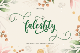Faleshty: A Playful Script Font for Editorial Design