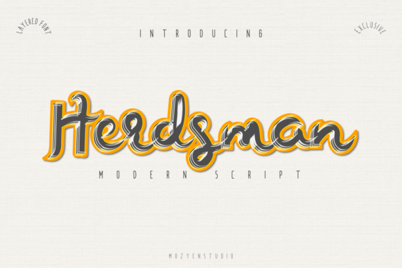 Herdsman: A Modern Script Typeface for Digital Branding