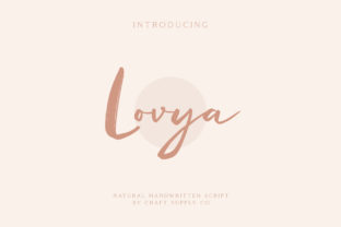 Lovya Font: Authentic Script for Handmade Brands