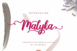 Malyka Review: A Bold Script for Modern Brand Identity
