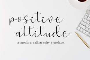 Positive Attitude Font: A Playful Script for Crafters