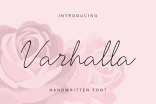 Varhalla: A Fresh Script Font for Handmade Brands