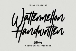 Wattermellon: A Bold Handwritten Font for Web Design